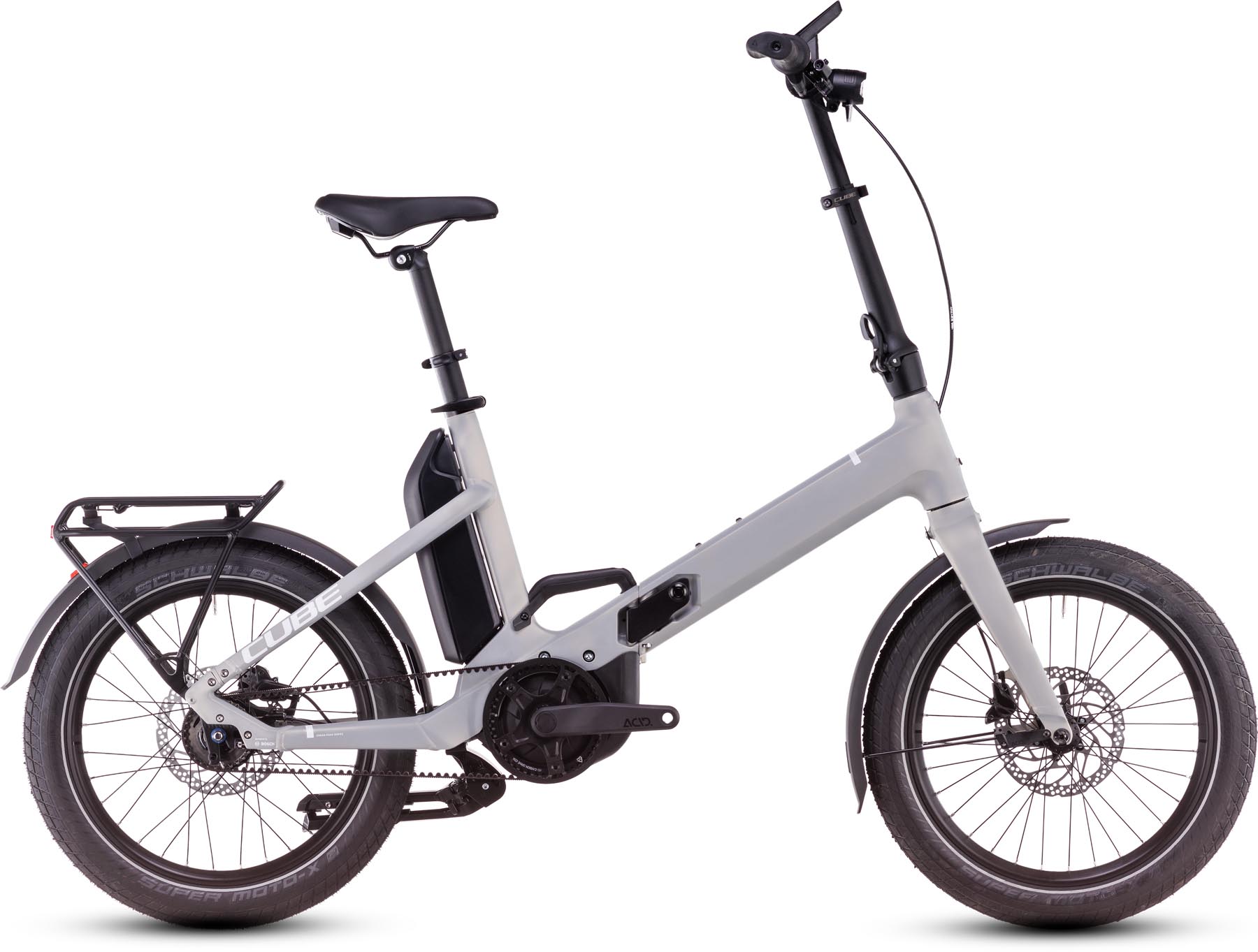 Cube Fold Hybrid Comfort 500 pearlysilver n white 2025 - E-Bike vouwfiets