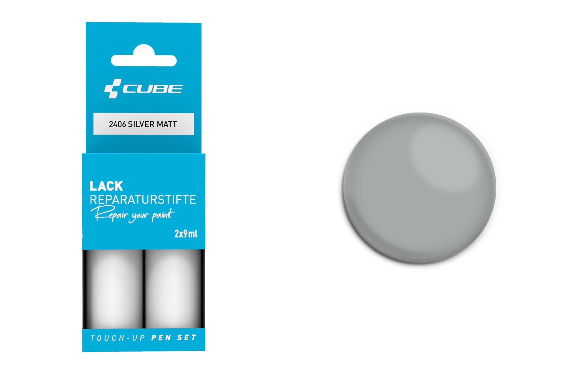 Cube Lakstift set zilver mat 2406