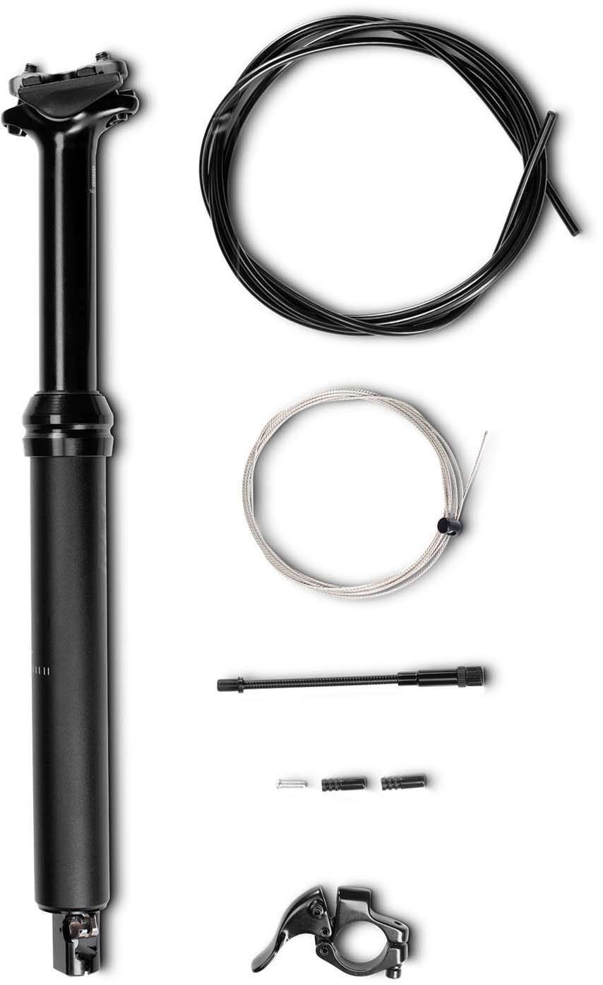 RFR Telescopische zadelpen zwart voor Fully mountainbikes 15 inch, 16 inch - 31,6 mm x 365 mm (100 mm)