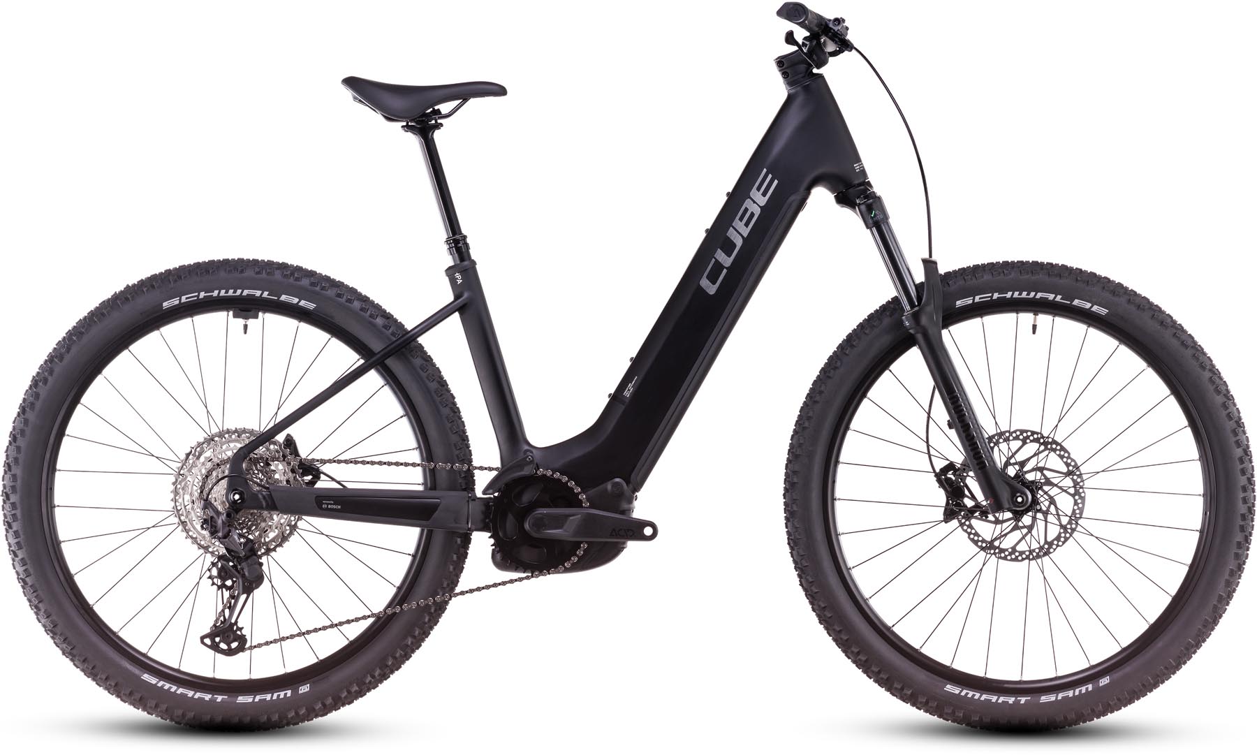 Cube Reaction Hybrid Race 800 black n metal 2025 - E-Bike Hardtail Mountainbike lage instap