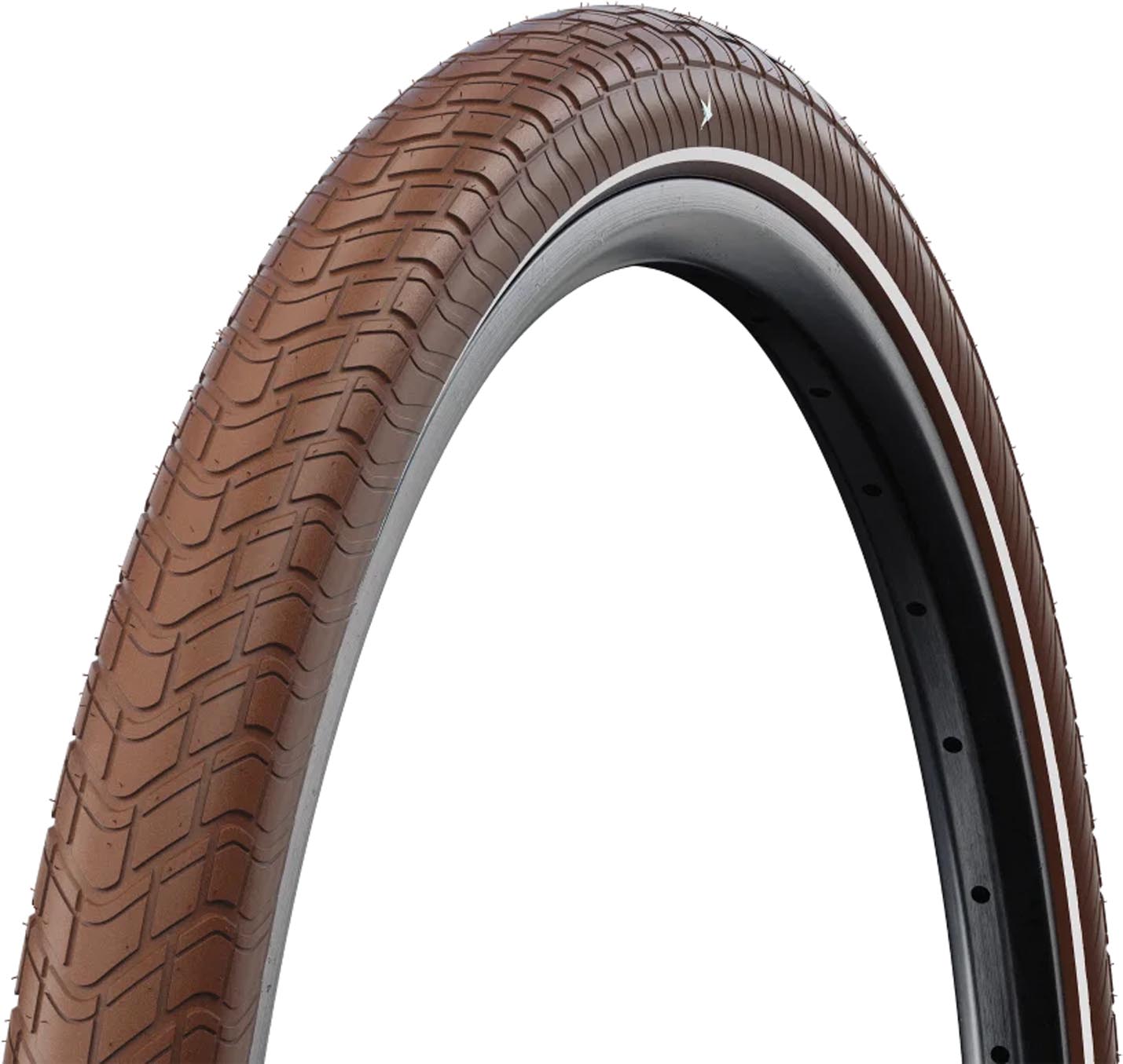 Schwalbe Band Motion Big Apple HS 632 28x2,00" 50-622 bruin-reflecterend TwSkin KG SBC