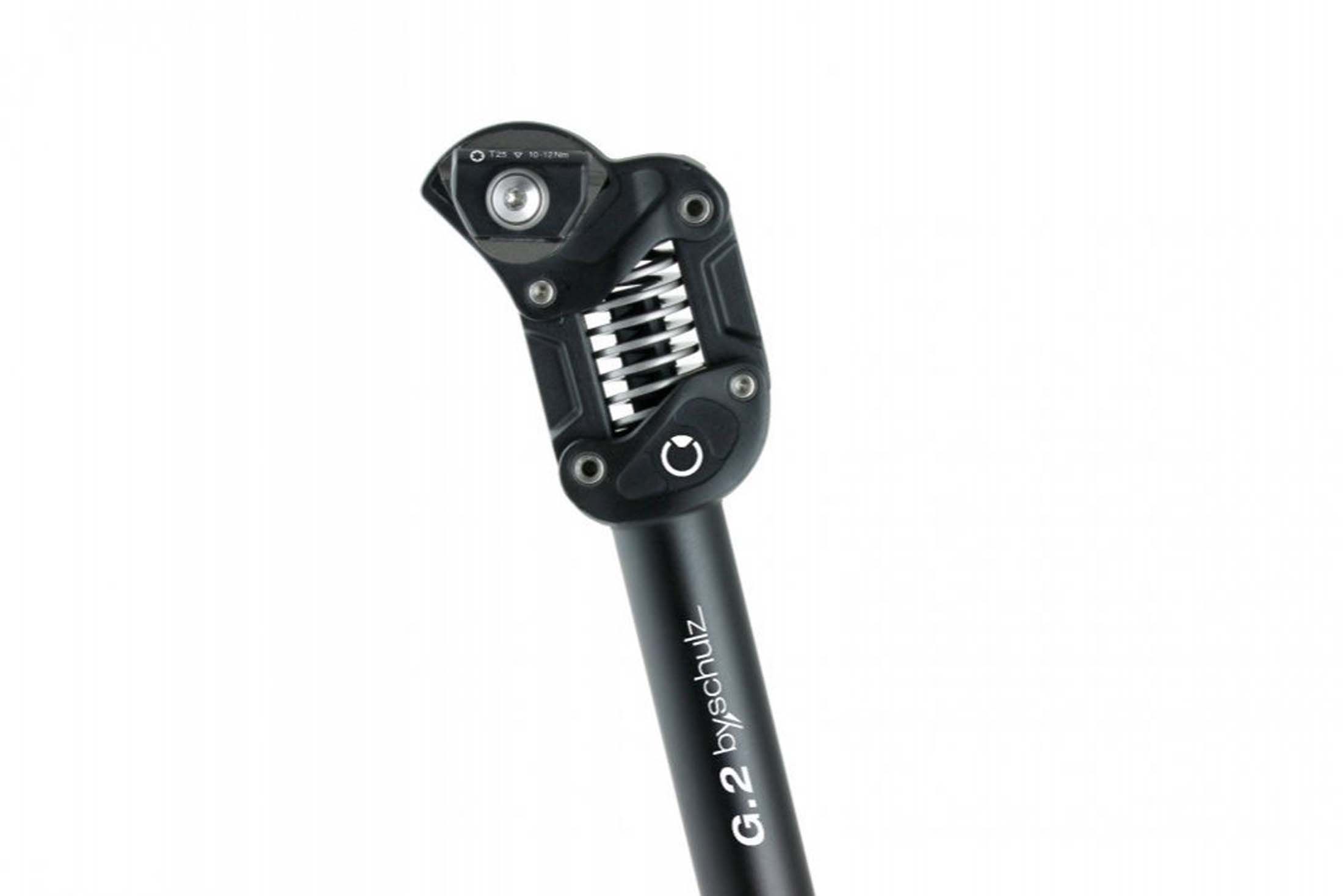 Geveerde zadelpen bySchulz G.2 Ø 30,9mm, 350mm, zwart, medium 60-85kg