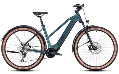 Klik hier voor Cube e-bikes met trapez frame.