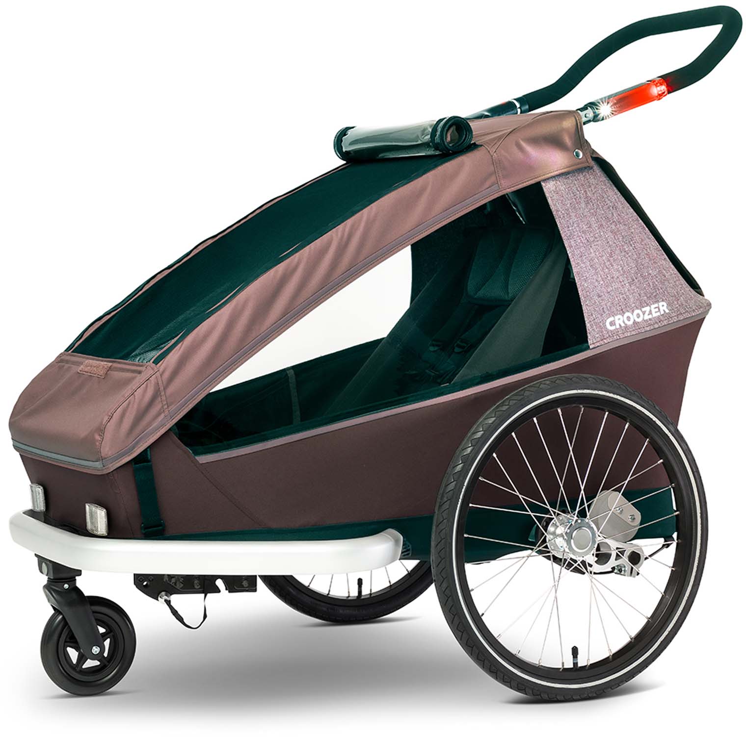 Croozer Kid Vaaya 1 Bloesemrood - Climatex® eenzitter