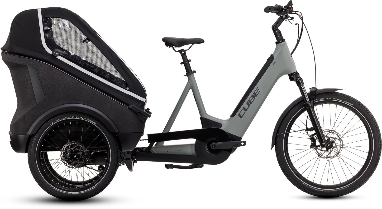 Cube Trike Family Hybrid 1500 swampgrey n reflex 2024 - E-Bike bakfiets