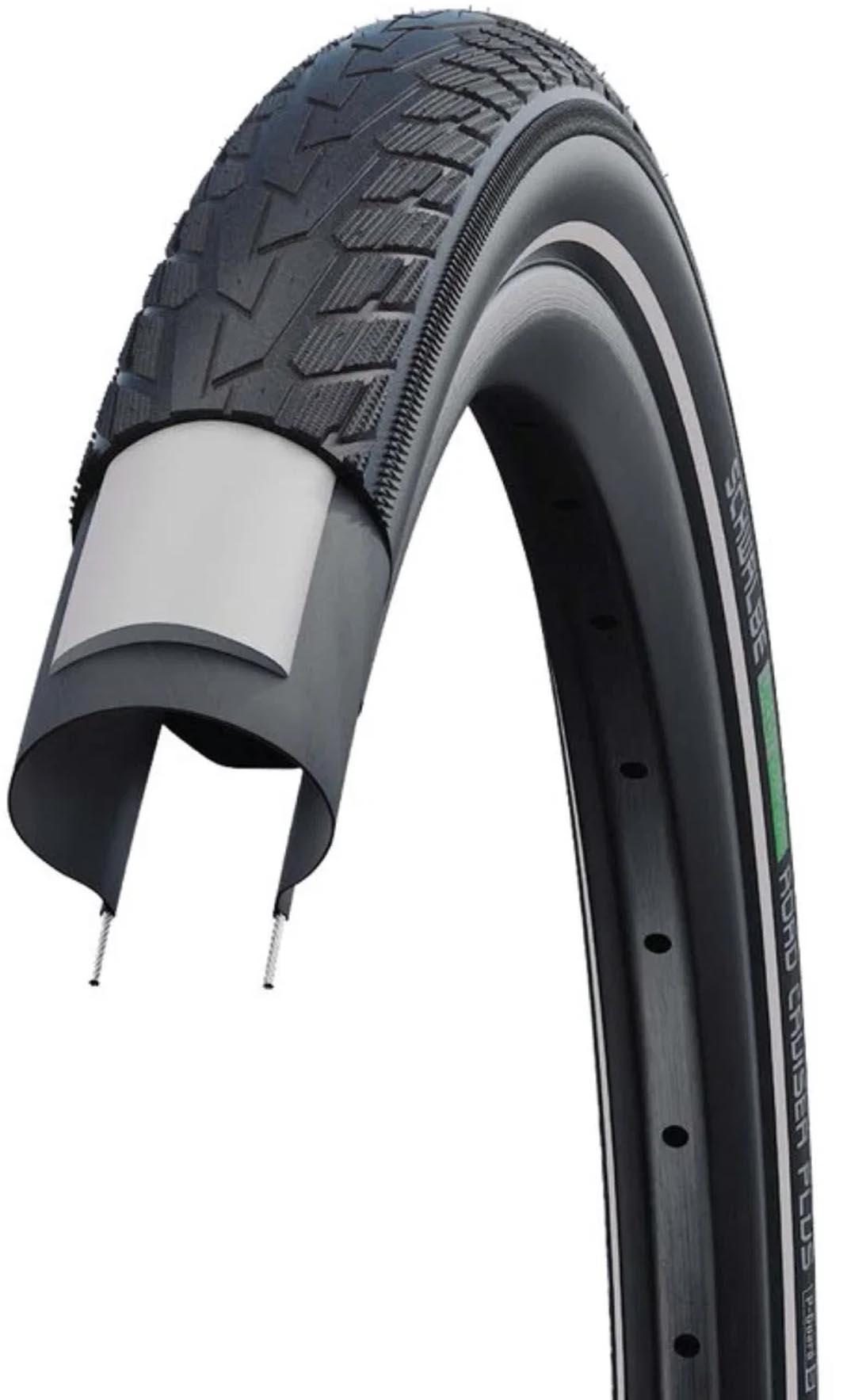Schwalbe Band Road Cruiser Plus HS 484 28x2,15" 55-622 zwart - Ref. TSk PG Green Activ