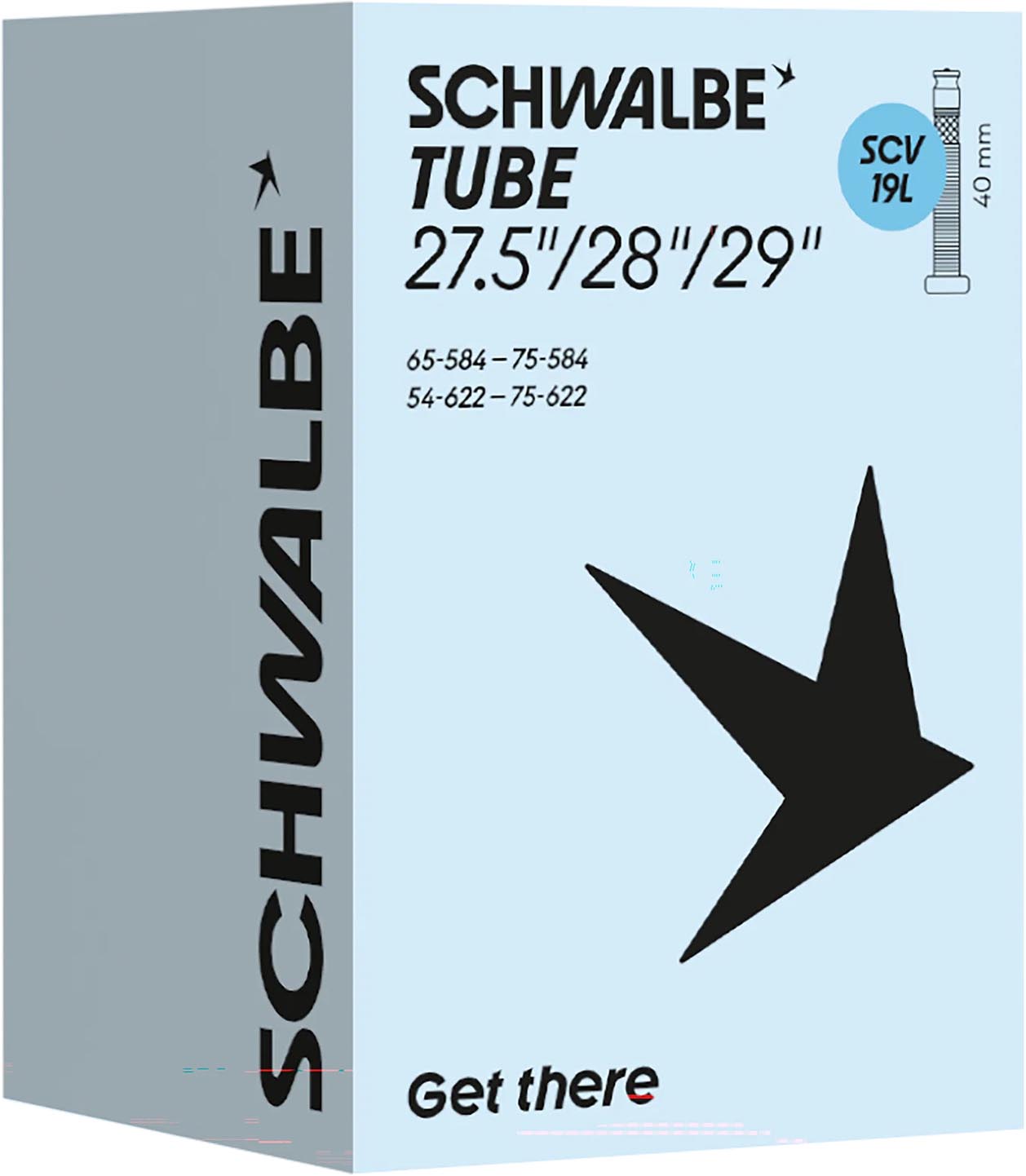 Schwalbe Binnenband nr. 19L Clik Valve 27,5/29 x 2,10-3,00" 54/75-584/622 SCV 40