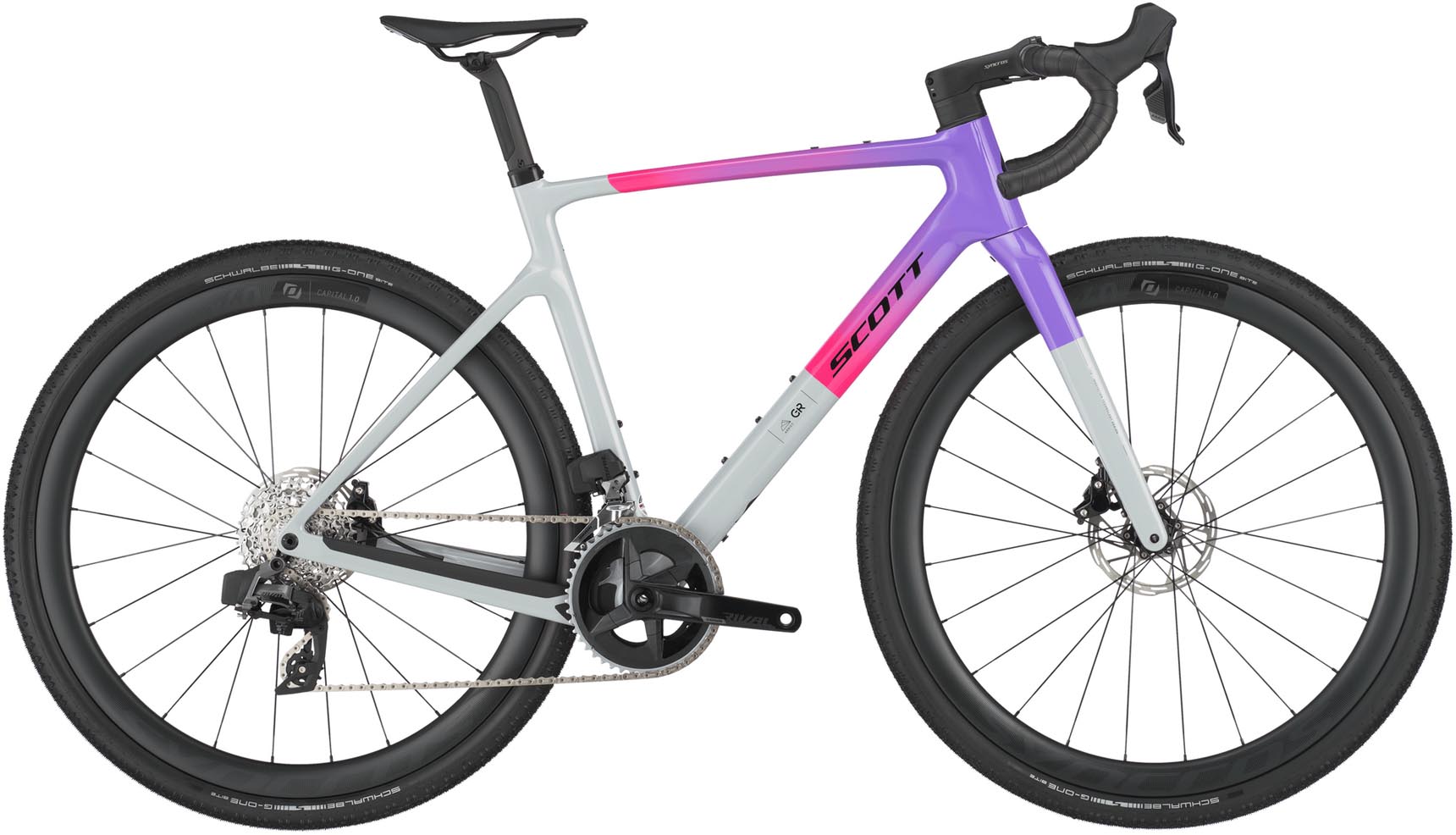 Scott Addict Gravel 20 narwal grey / fade purple 2025 - Grindfiets