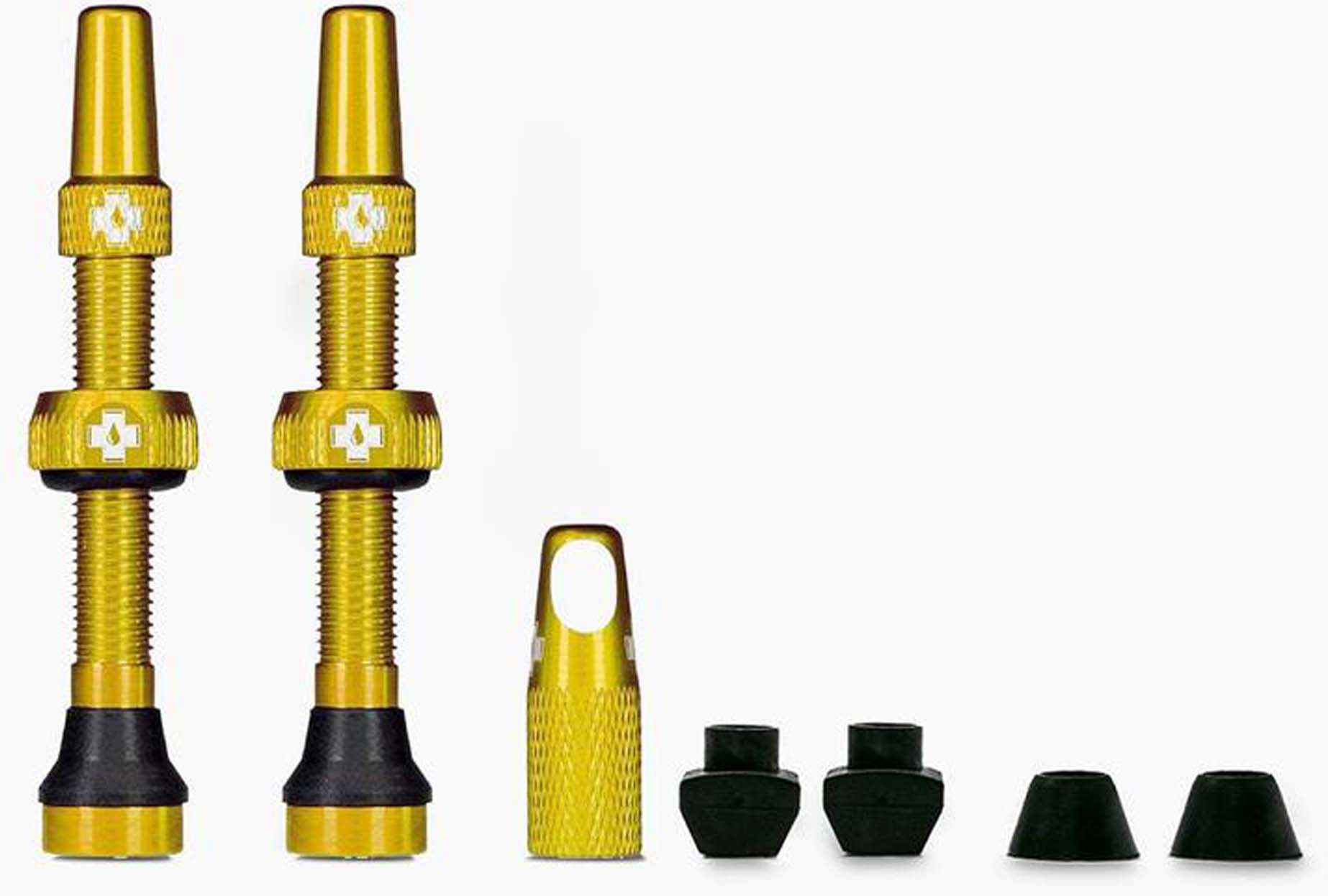 Muc-Off Tubeless Valve Kit Universeel voor MTB & Road goud 60