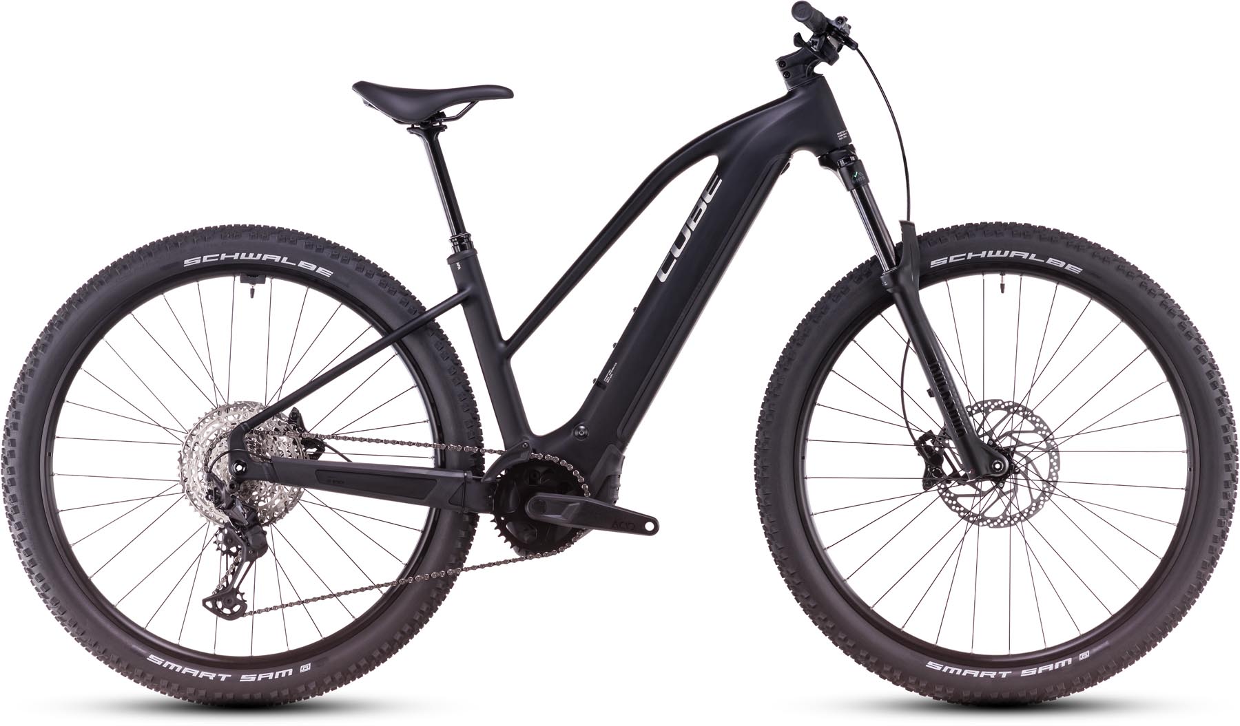 Cube Reaction Hybrid Race 800 black n metal 2025 - E-Bike Hardtail Mountainbike Dames