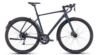 Cube Nuroad FE gravel fiets in donkergroen.