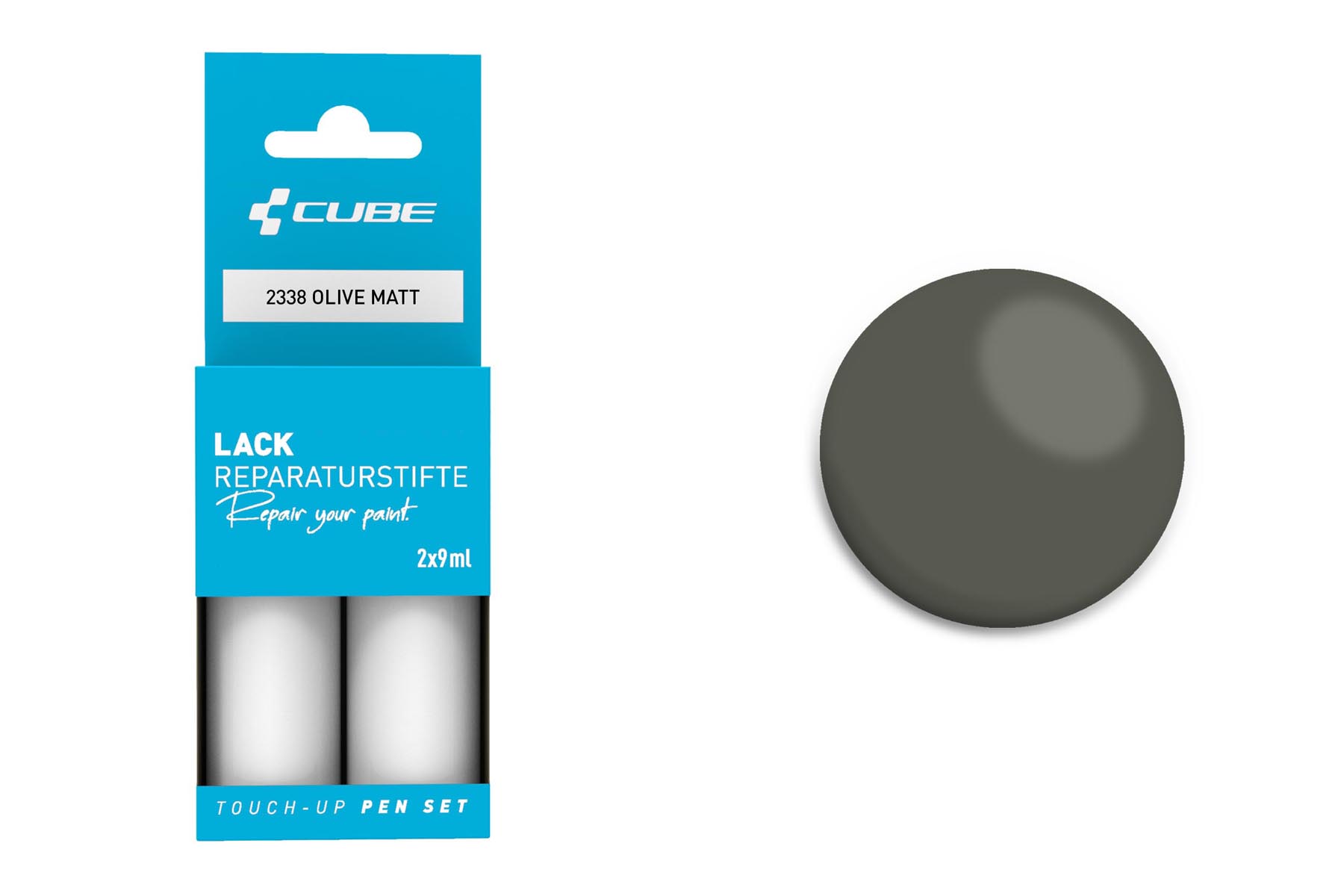 Cube Lakstift set olijfgroen mat 2338