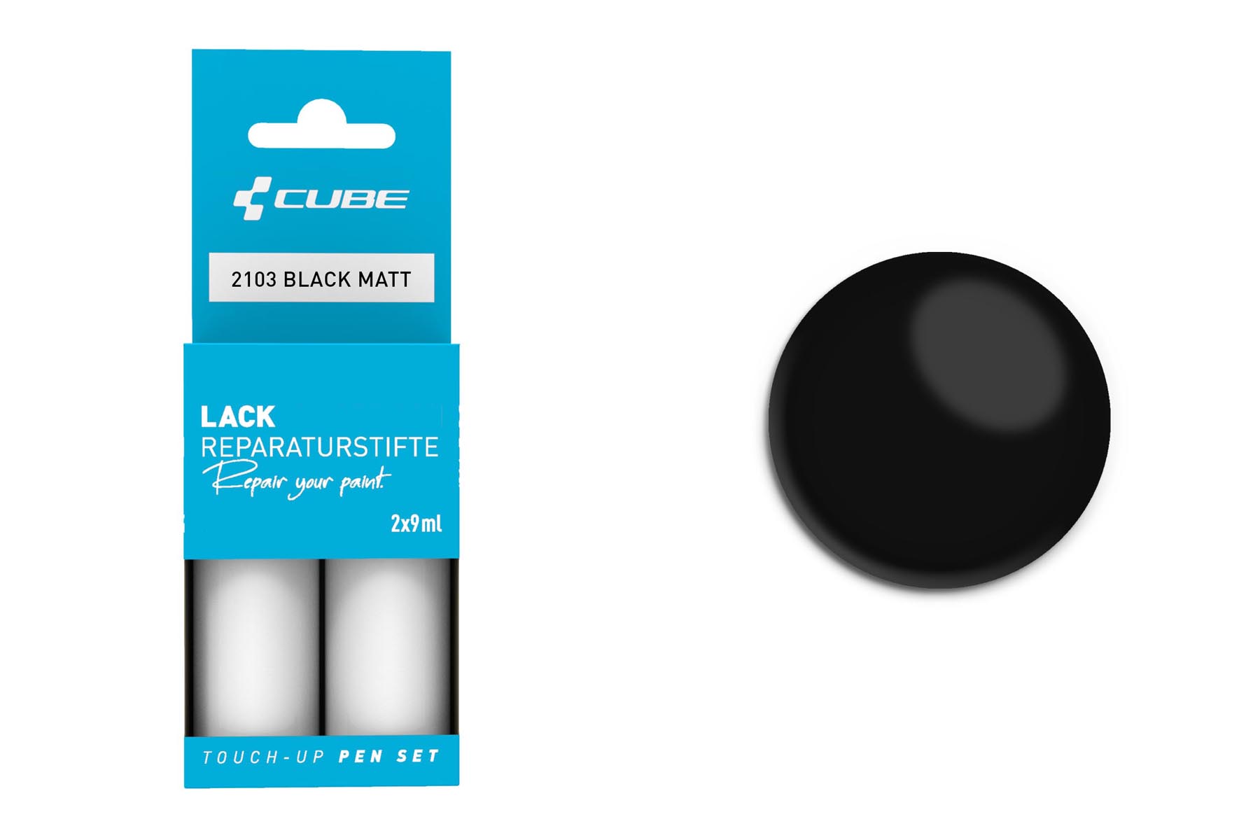 Cube Lakstift set zwart mat 2103