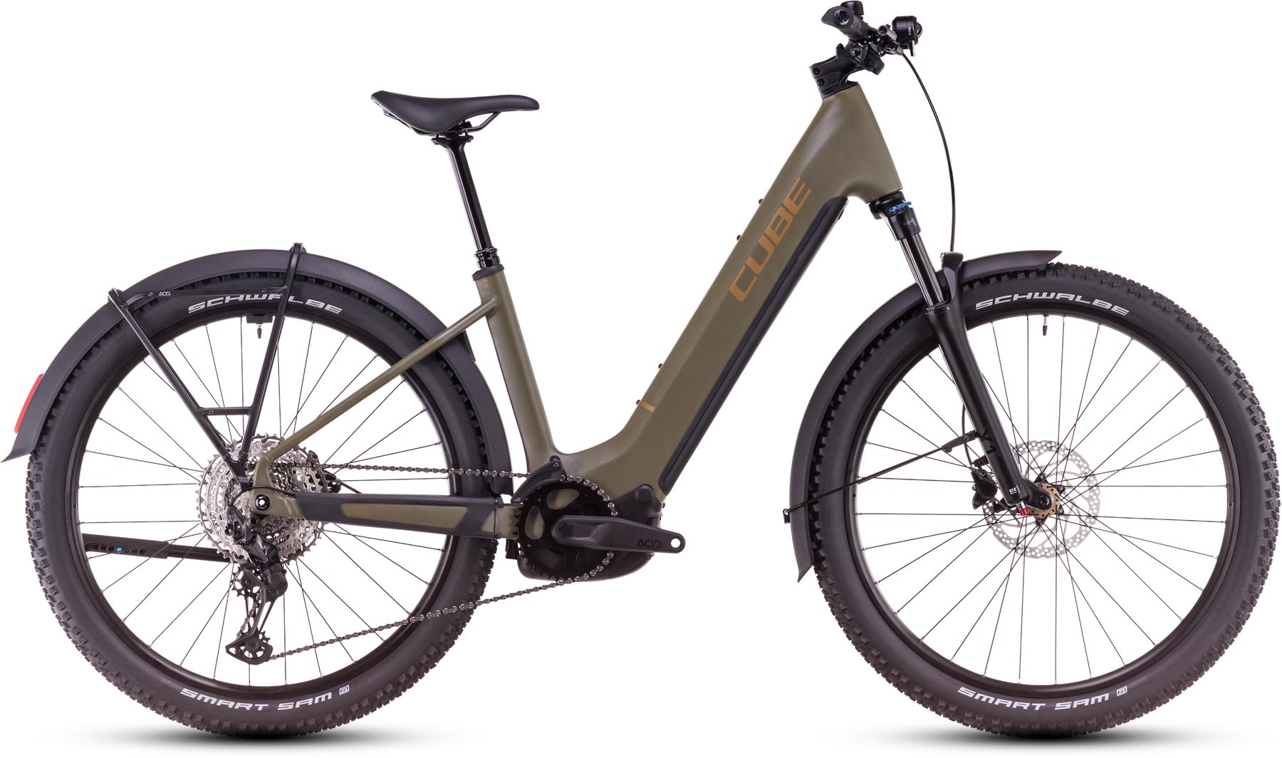 Cube Reaction Hybrid Pro Allroad 800 dustyolive n gold 2025 - E-Bike Hardtail Mountainbike lage instap