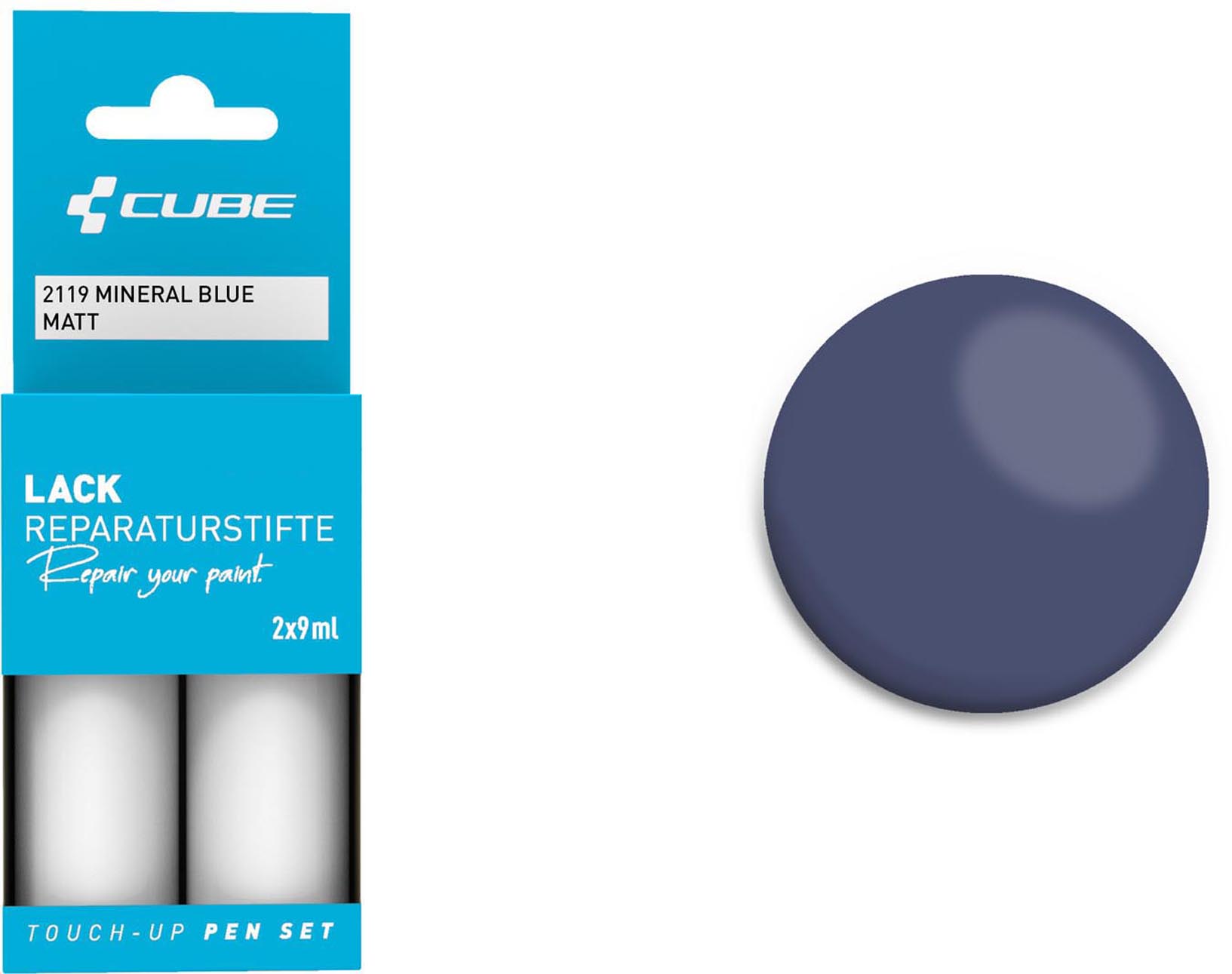 Cube Lakstiftenset MINERAL BLUE mat 2119