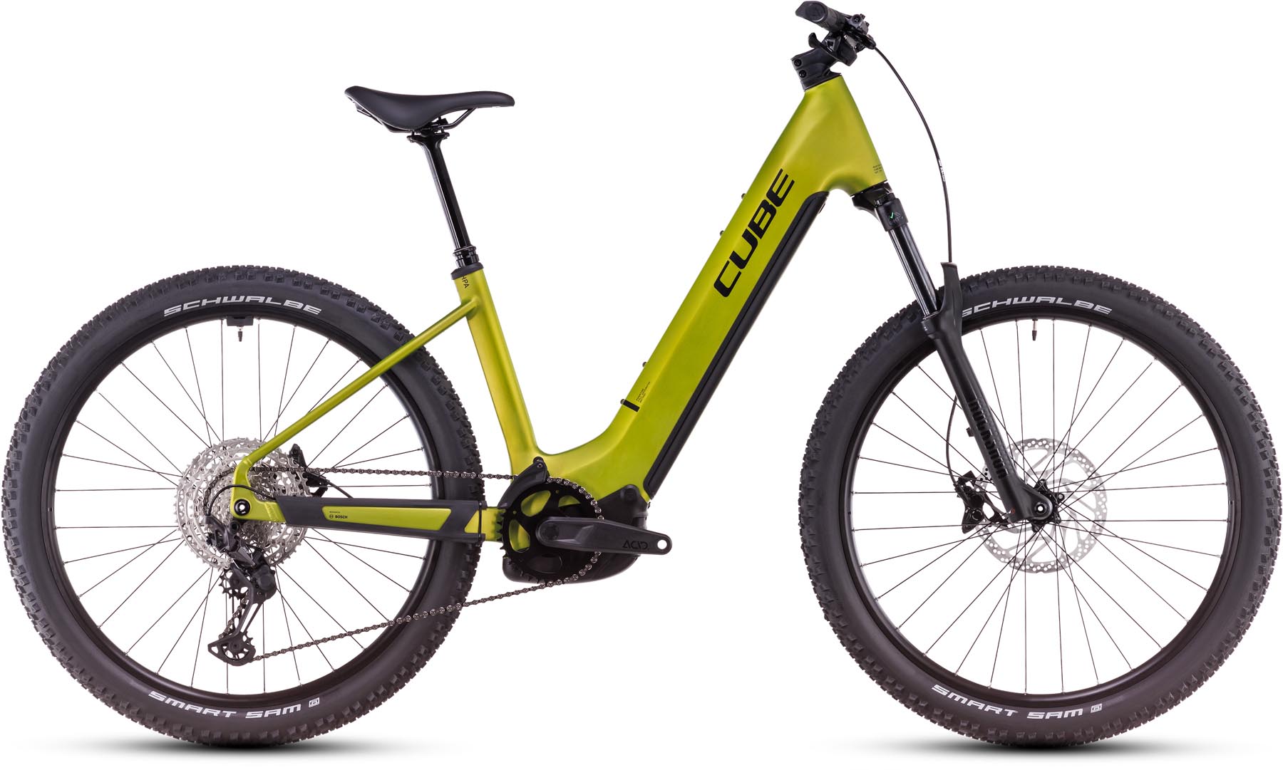 Cube Reaction Hybrid Race 800 lizard n black 2025 - E-Bike Hardtail Mountainbike lage instap