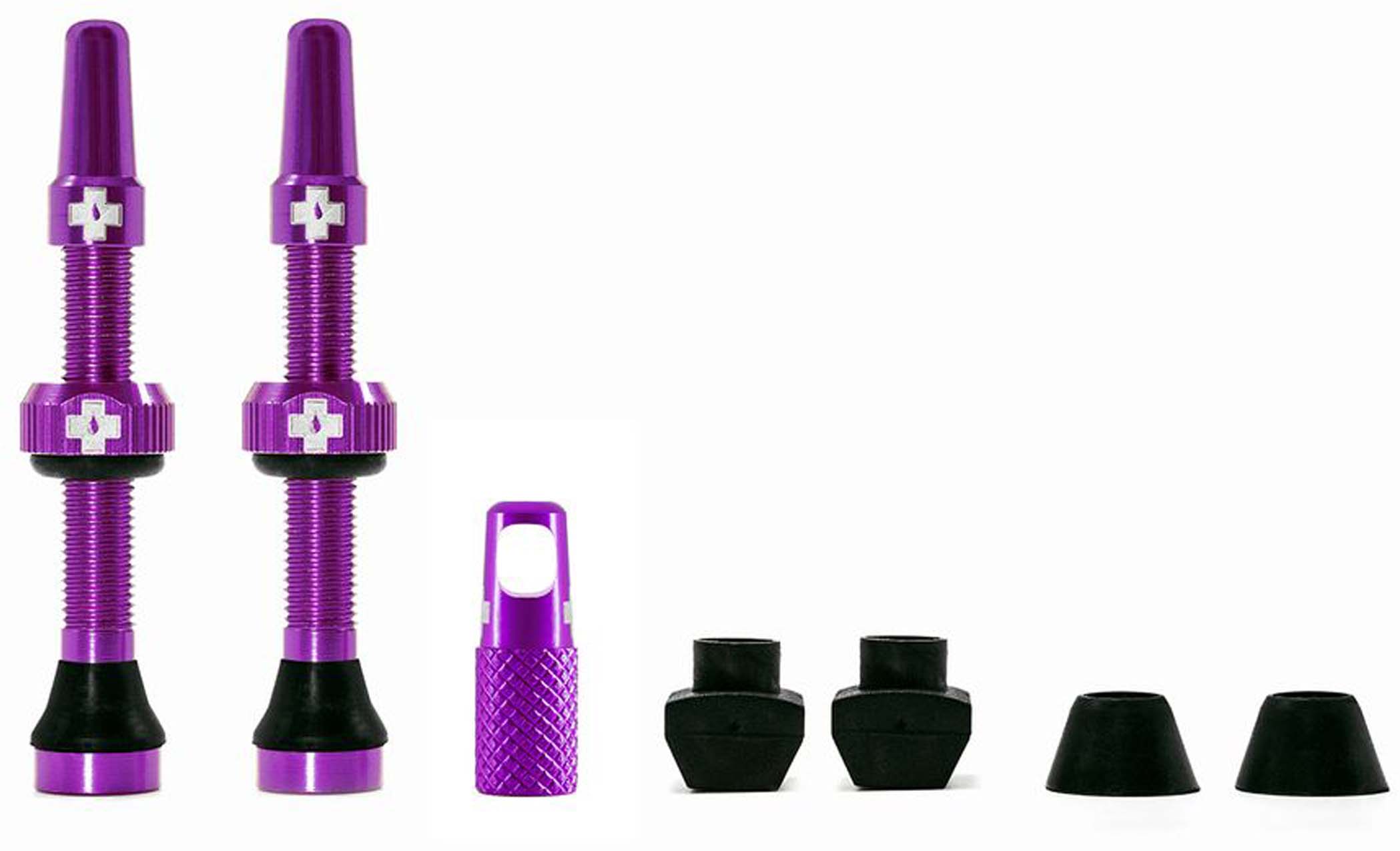 Muc-Off Tubeless Valve Kit Universeel voor MTB & Road  paars 60