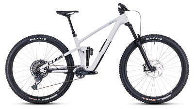 Cube Stereo ONE55 C:62 Race Fully mountainbike in wit.