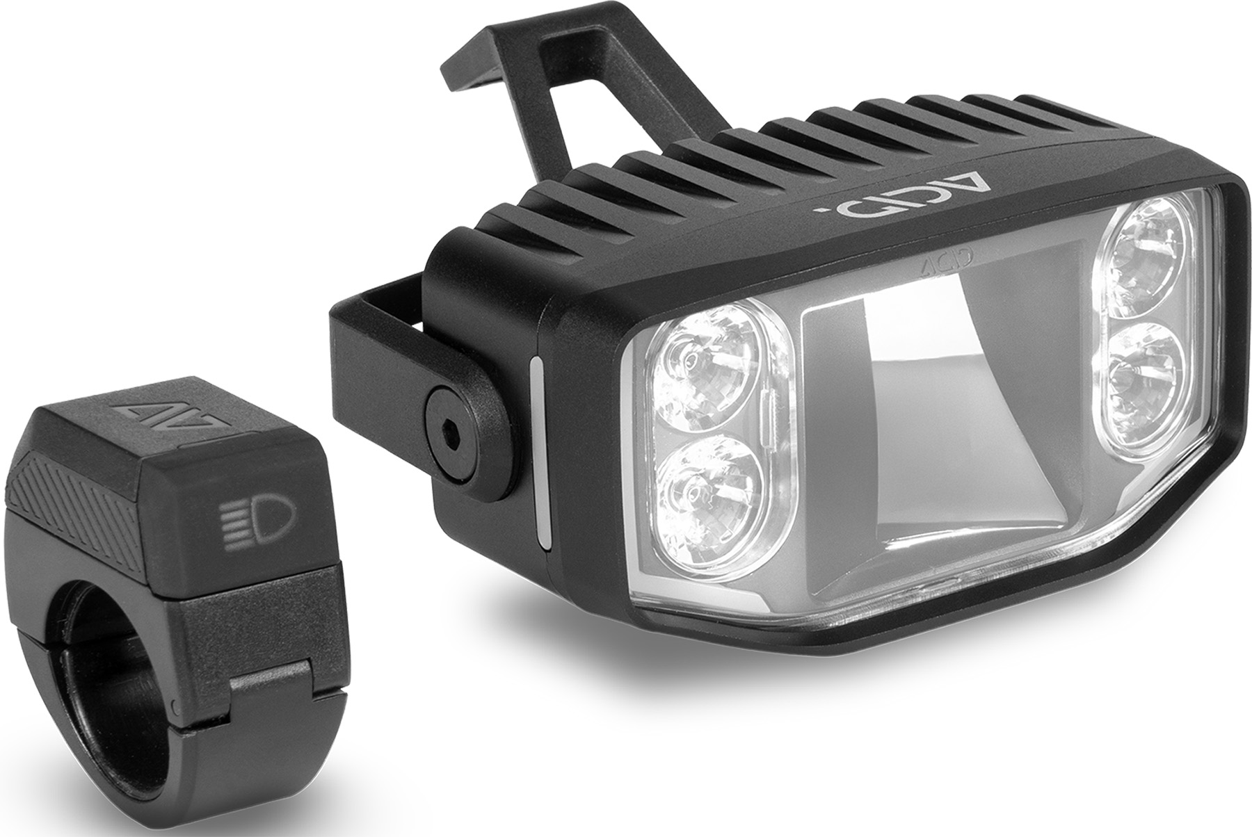 ACID E-bike koplamp PRO-E 300 WIDE HB X-Connect zwart