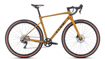 Cube Nuroad EX gravelfiets in geel.