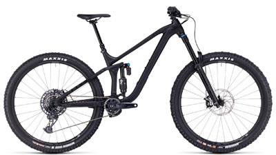 Cube Stereo ONE77 Pro fully mountainbike in zwart.