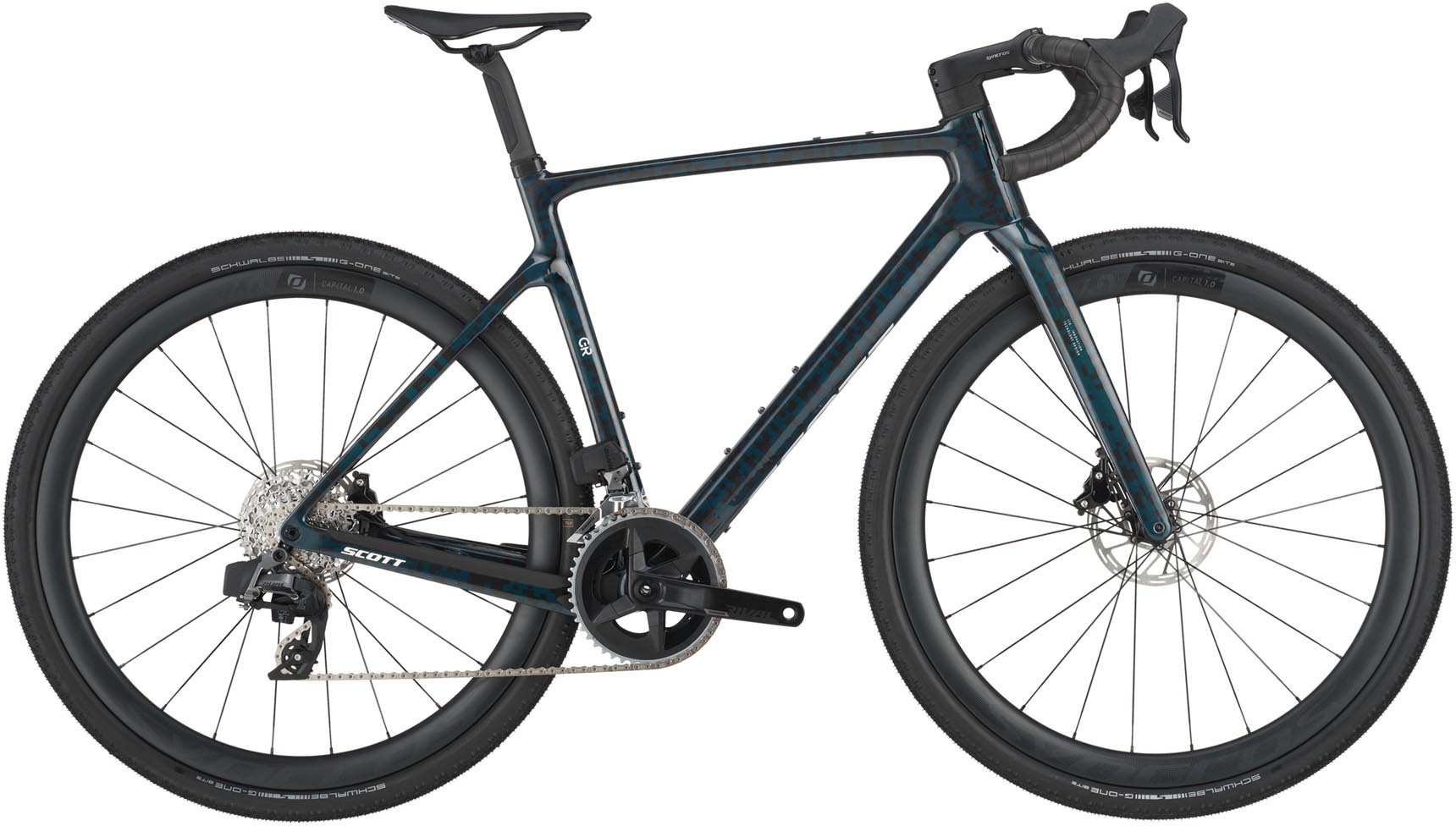 Scott Addict Gravel 20 petrol black 2025 - Grindfiets